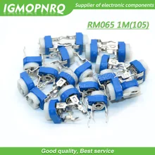 20 pçs trimmer potenciômetro rm065 RM-065 1 m ohm 105 dip trimmer resistores ajustáveis variáveis
