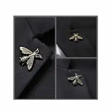 

alloy brooch Best selling style retro bee metal fashion wild high-end quality men's suit badge ornament