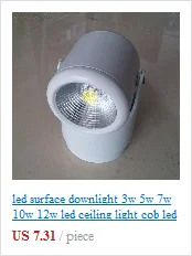 Точечный led 5 Вт Светодиодный светильник черный/белый 200 мм 300 мм удлиненный Dia60 мм скидка 30