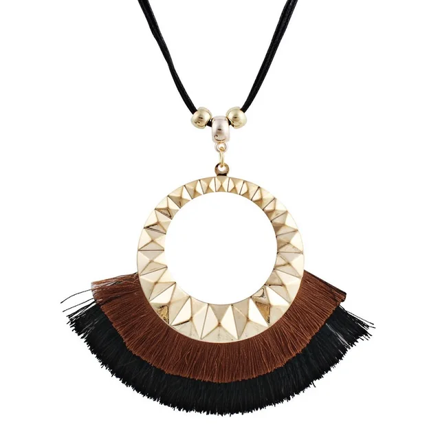 Ожерелье с кисточками naomy & zp женское длинное ожерелье бахромой