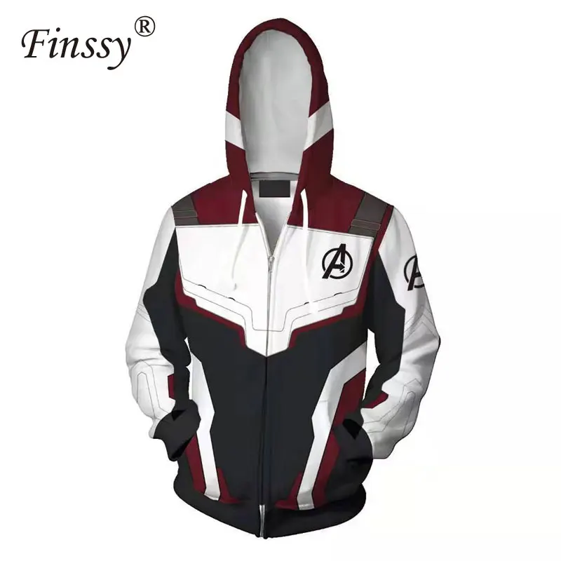 Avengers Endgame Quantum Realm Sweatshirt Advanced Tech Embroidery Hoodie Cosplay Costumes for Men Women Halloween Carnival Cos