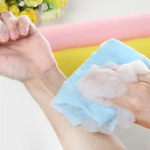 Новая нейлоновая Гибкая щетка полотенце для ванны и душа для тела чистка стирка Губки Скрубберы инструмент для ванной комнаты