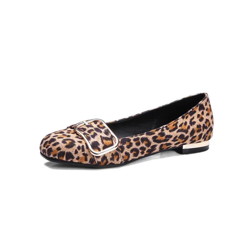 CONASCO/брендовые дизайнерские женские вечерние свадебные туфли; сезон весна-осень; женские леопардовые туфли с круглым носком и украшением в виде пряжки высокого качества - Цвет: 1