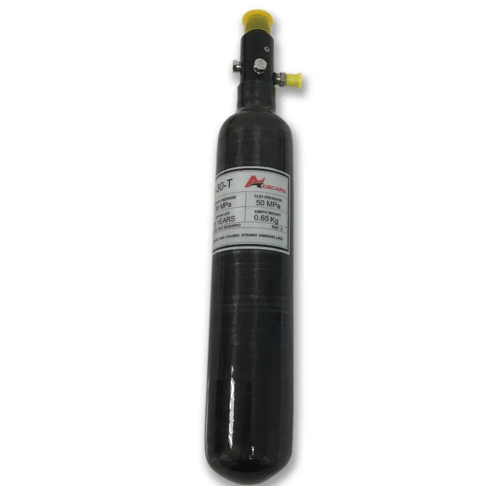 

0.5L GB 300bar Paintball Tank Pcp Air Tank For Pcp Airrifle Mini Bottle For Air Gun For Shooting With Regulator Drop Shipping-F