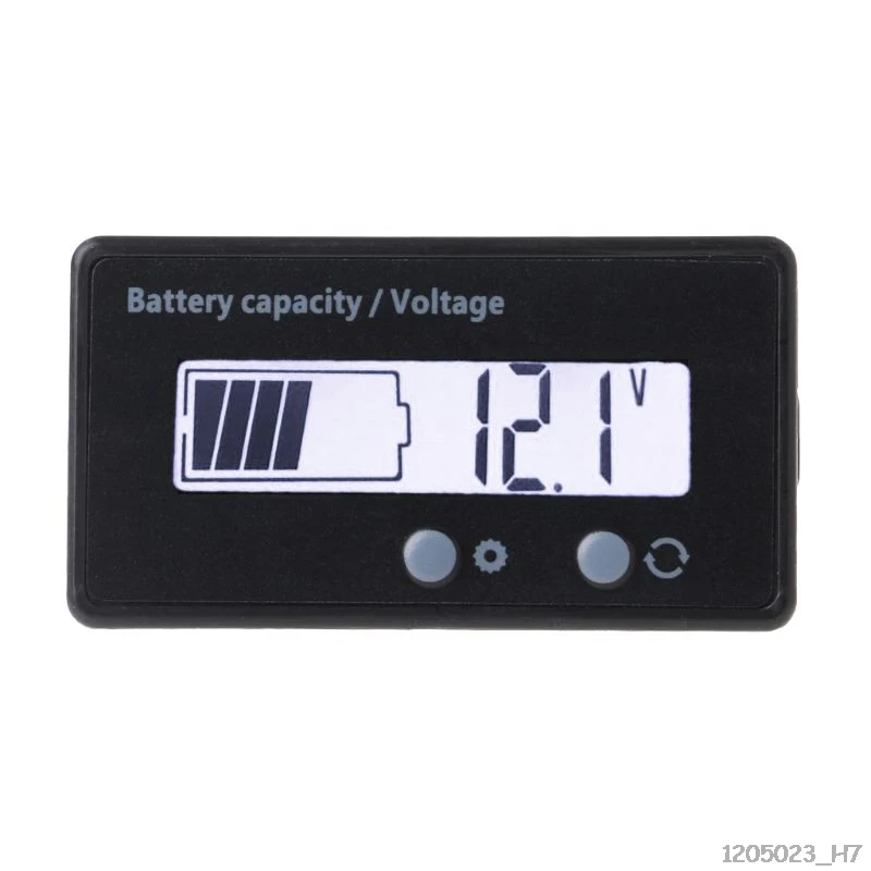 

12/24/36/48V LCD Acid Lead Lithium Battery Capacity Indicator Voltmeter Voltage Electric Motorcycle Scooter Battery Testers Tool
