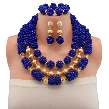 

Wholesale African Beads Jewelry Set Chunky Statement Jewelry Set Party Women Jewelry Set Factory Price Large Stock