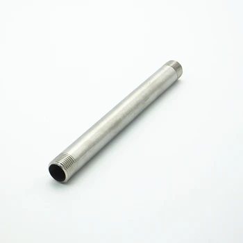 

1" BSP Male Thread Long Nipple 304 Stainless Steel Threaded Pipe Fitting Connector For Water Oil Air Length 250mm