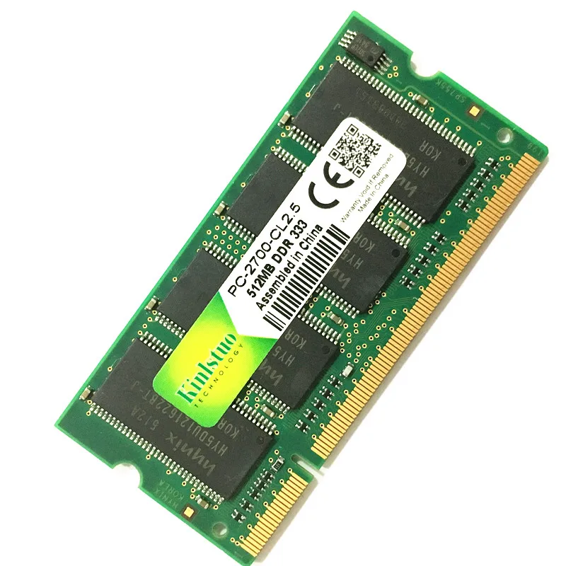 Kinlstuo оперативная память для ноутбука SO-DIMM DDR1 DDR 400 333 МГц/PC-3200 PC-2700 200 Контактов 512 МБ 1 ГБ для Sodimm Notebook Memoria Rams Новинка