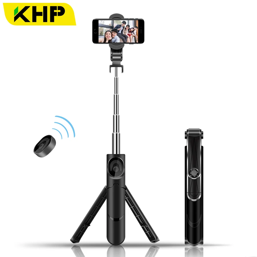 

2018 KHP Portable Tripod Monopod Bluetooth Selfie Stick For iPhone Huawei Android Bluetooth Universal Smart Phone Selfie Stick