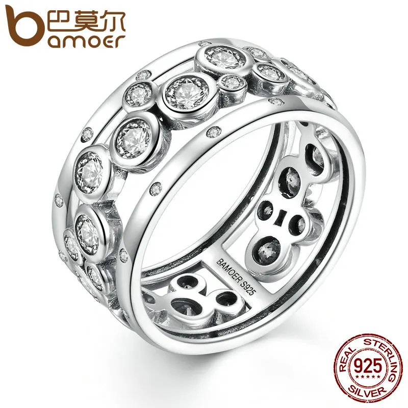 Prix pour Bamoer anneau de mariage réel 925 sterling argent classique ronde cercle grand doigt anneau femmes de mode diy bijoux scr008 Prix pour Bamoer anneau de mariage réel 925 sterling argent classique ronde cercle grand doigt anneau femmes de mode diy bijoux scr008