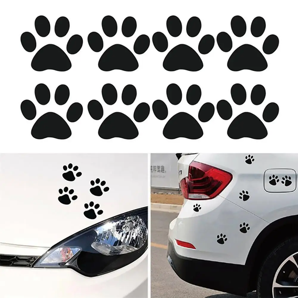 

Cute Cat Paw Footprint Reflective Car-Styling Vehicle Decals Sticker Decoration