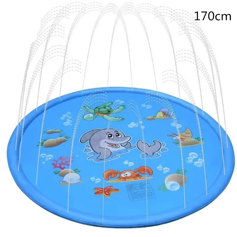 Sprinkle& Splash Play Mat Toy For Outdoor Swimming Beach Lawn Inflatable Sprinkler Pad Baby Children Kids