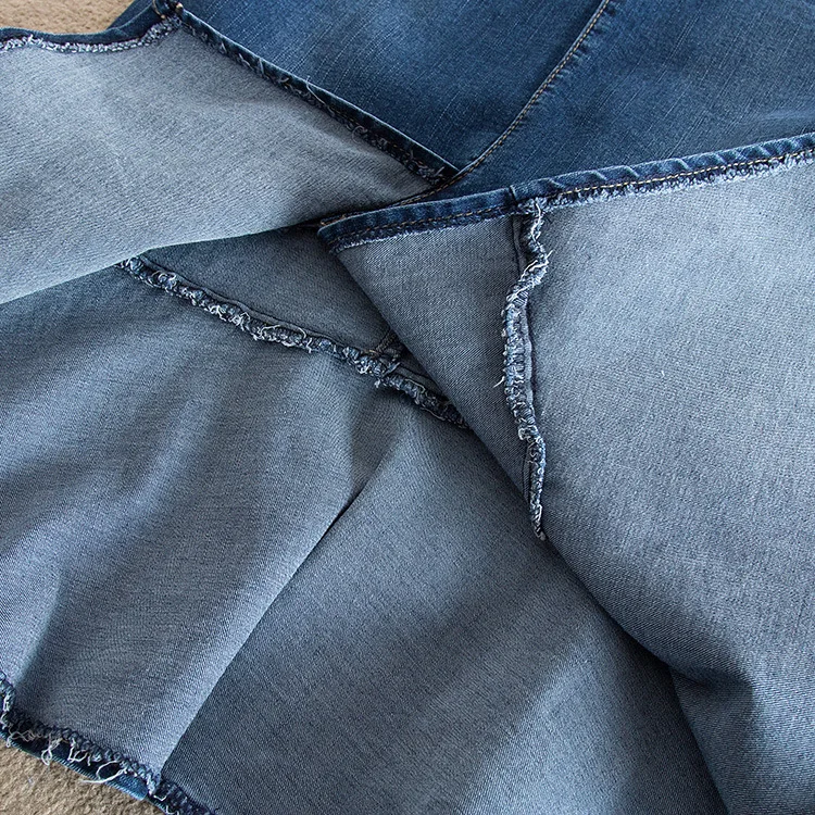 GEMUTLICH S-9XL расклешенная женская джинсовая юбка фасона "Русалка" Весенние летние джинсы облегающие размера плюс
