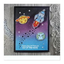 

GJCrafts Planet Astronaut Metal Cutting Dies for Scrapbooking/photo album Decorative Embossing DIY Paper Cards New 2018