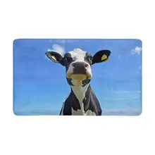 Забавные Животные сумасшедшая корова внутренний входной коврик нескользящий, дверной половик ковер домашний декор