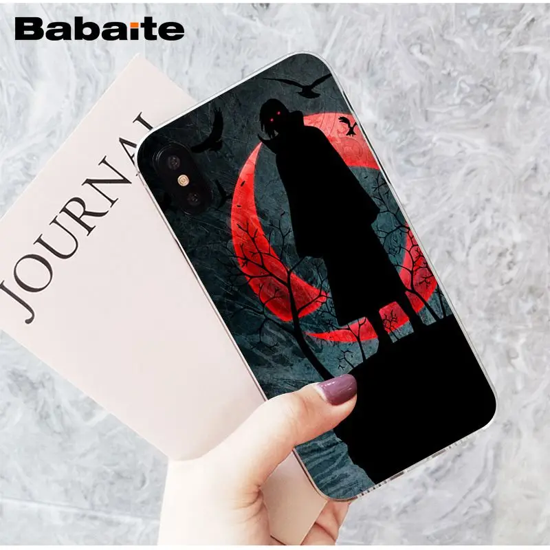 Babaite Naruto Itachi Uchiha японский приход Прозрачный чехол для телефона для iPhone X XS MAX 6 6S 7 7plus 8 8Plus 5 5S XR - Цвет: A3