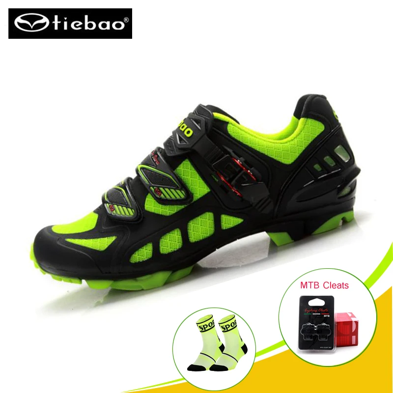 

Tiebao cycling sneakers Outdoor Mountain Bike Shoes Self-locking cycling shoes sapatilha ciclismo mtb SPD system men and women