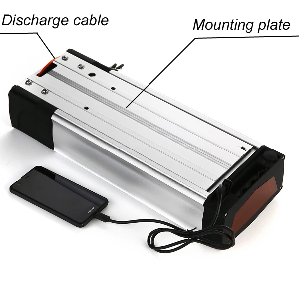 48v 30ah 1000 Вт bafang bbs03 Электрический велосипед аккумулятор с USB портом+ 48v 30ah сзади стойки литиевая батарея Применение LG 18650 сотовый телефон