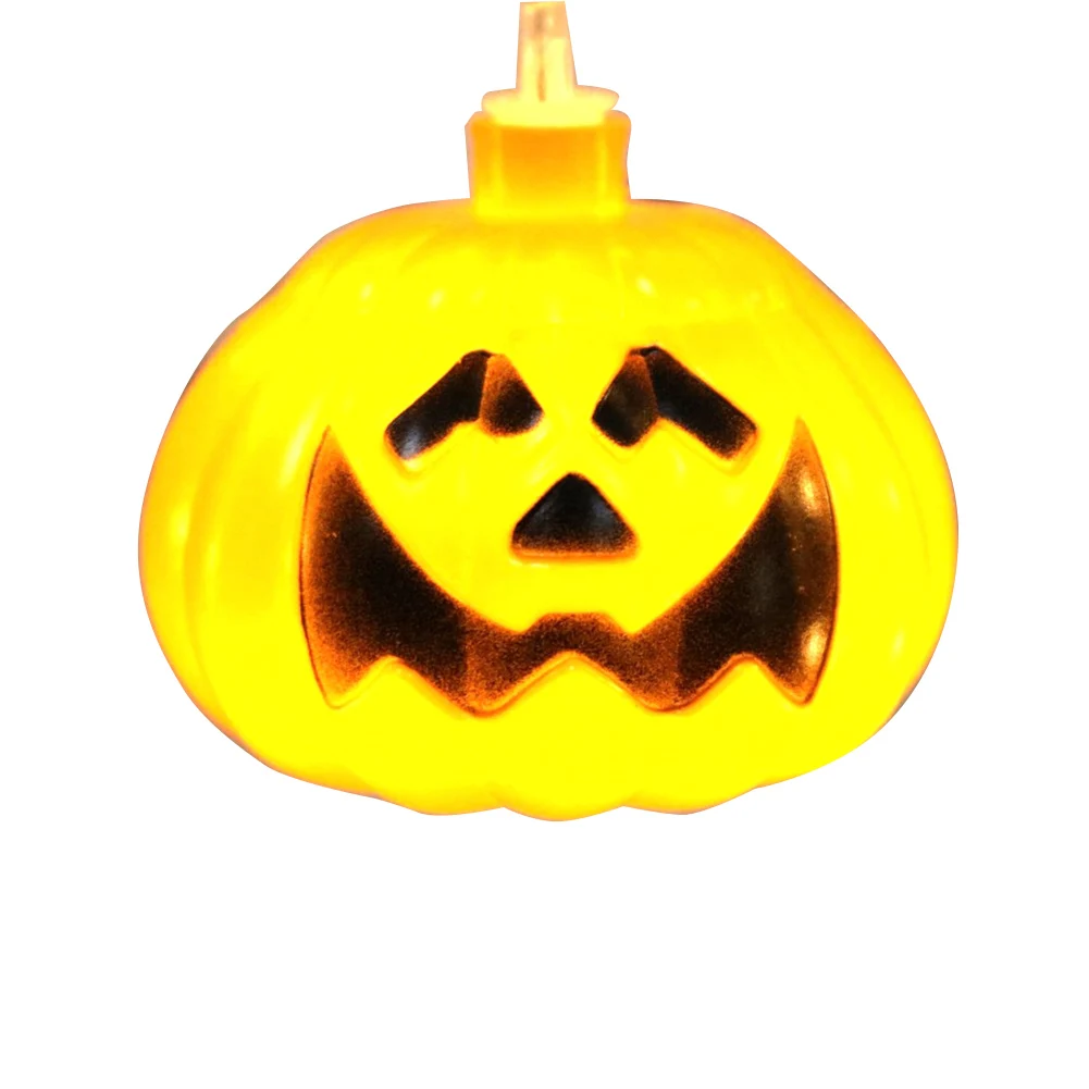 

3.5m 96 LED Pumpkin String Lights Halloween Curtain Garden Decoration Home PVC Shop Outdoor Cute Bright Mini Indoor