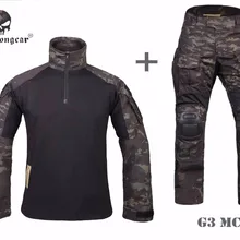 Мужская Военная охотничья Боевая полевая Униформа EMERSON Gen3 тактическая рубашка и брюки наколенник MCBK EM9256 EM7043