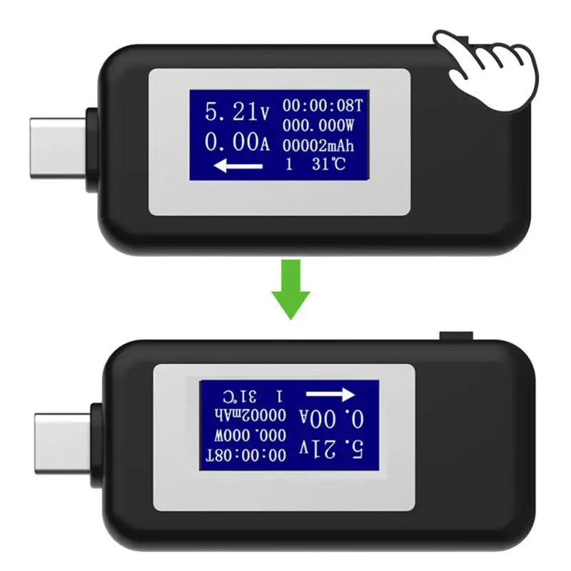 Тип-c USB Тестер DC Цифровой вольтметр amperimetro voltagecurrent метр амперметр детектор power bank зарядное устройство индикатор