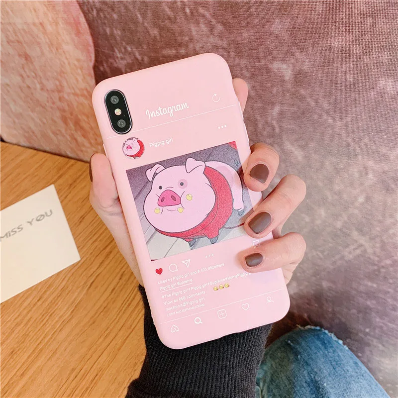 

Cute Pig Printed for Huawei P20 lite case P10 Mate 20 Pro smart P30 Honor 8x 10i 8c P8 9 7a y9 7c Nova 3 3i view Soft Silicon P9