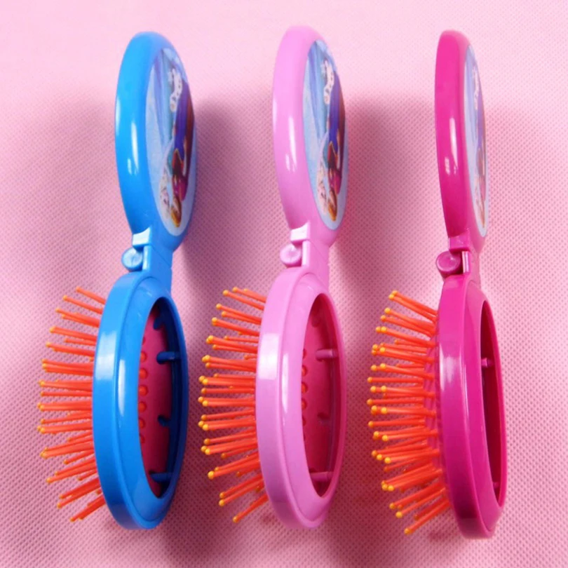 Disney 2018 Kids Comb 3D Frozen Princess Cute Hair Brushes Hair Care Baby Girl Mirror Hair Comb Gifts for Girls Boys Baby Girls Disney 2018 Kids Comb 3D Frozen Princess Cute Hair Brushes Hair Care Baby Girl Mirror Hair Comb Gifts for Girls Boys Baby Girls