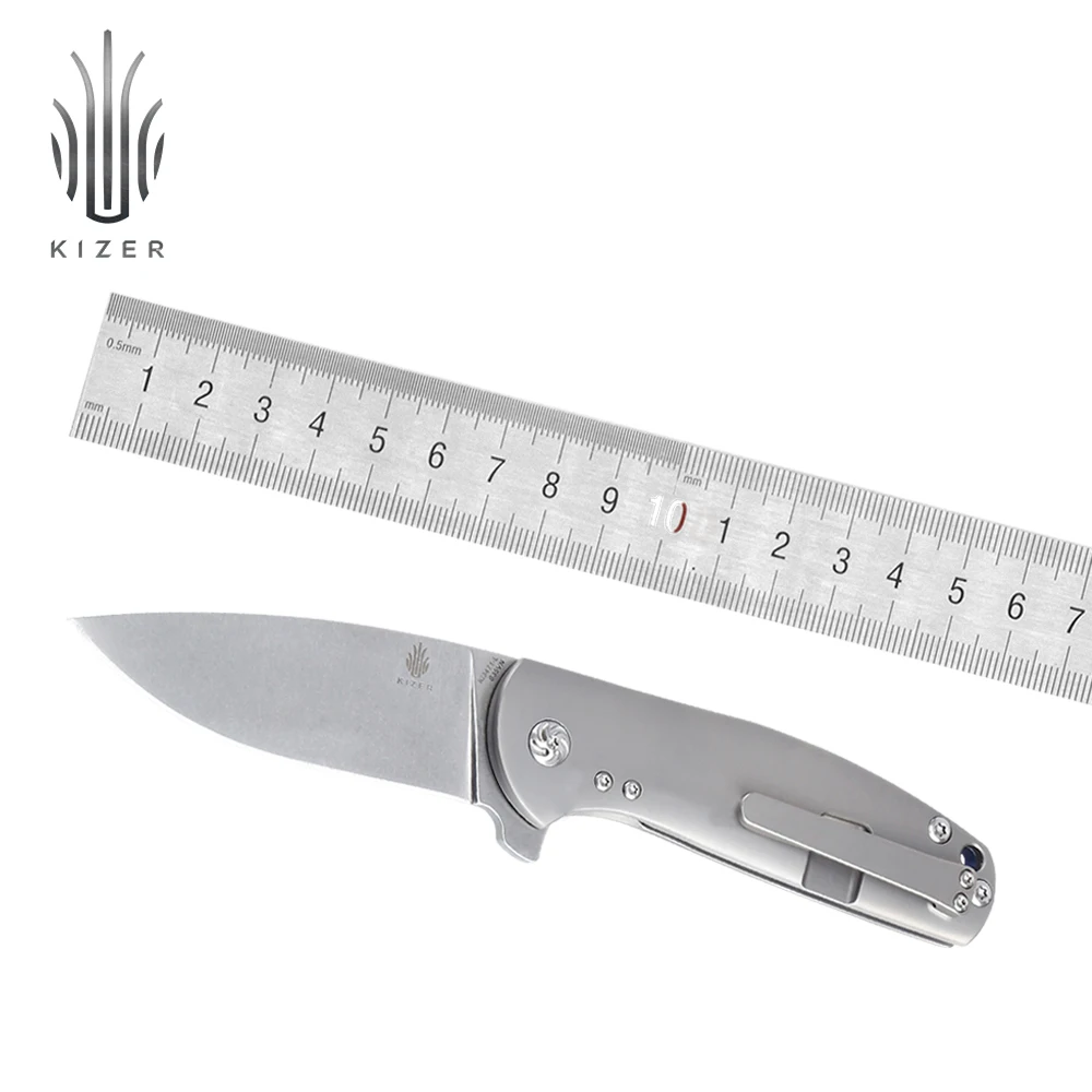 

Kizer folding mini knife for left handed humans KI3471L knife survival high quality edc hand tools
