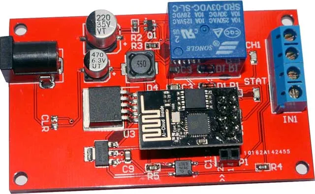 ESP8266 ModBus TCP 1-полосное Wi-Fi реле с 1 цифровым входом