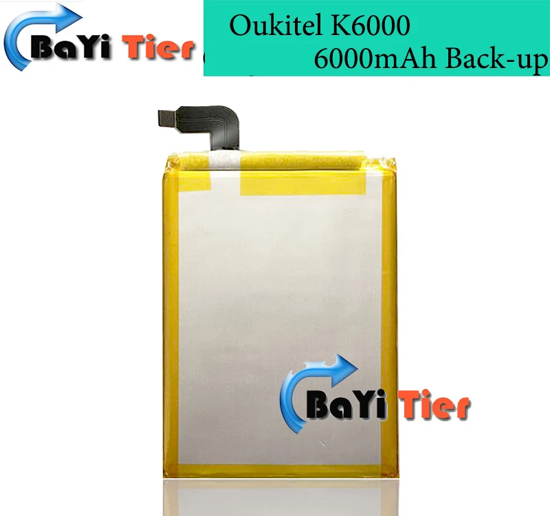 High Quality Oukitel K6000 Battery 100 Newest 6000mAh Back up Battery for Oukitel K6000 Mobile phone