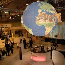 Гигантский надувной земной шар, надувной земной шар со светодиодами для украшения