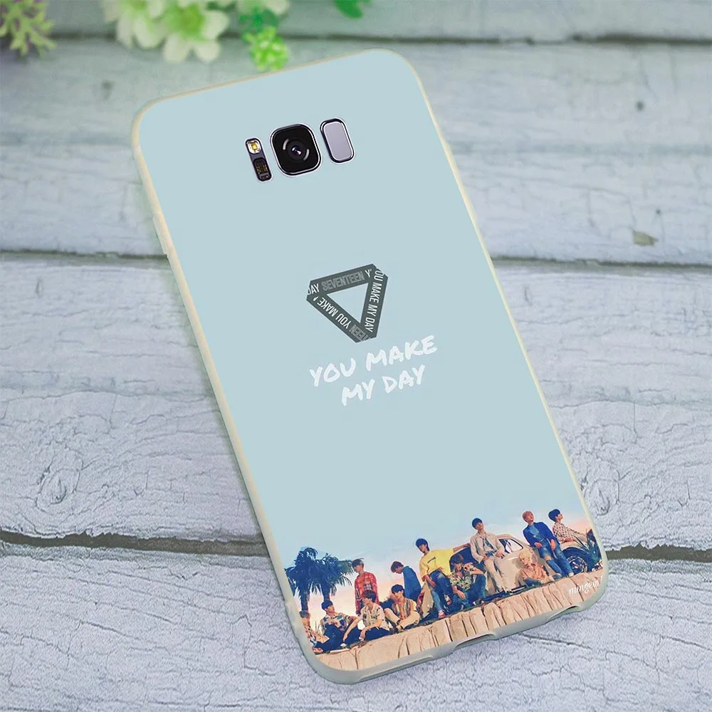 Чехол Seventeen JUN DK kpop для Samsung J3 2016 чехлы A6 Plus A7 A8 A9 A10 A20 A30 чехол A40 A50 A70 J5 J6 J7|Бамперы| |