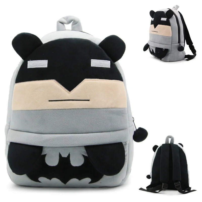 

Cute Super Heros cosplay Marvel knapsack Toys Amazing Batman Backpack Superhero Collectible Travelling bag Gift For Children