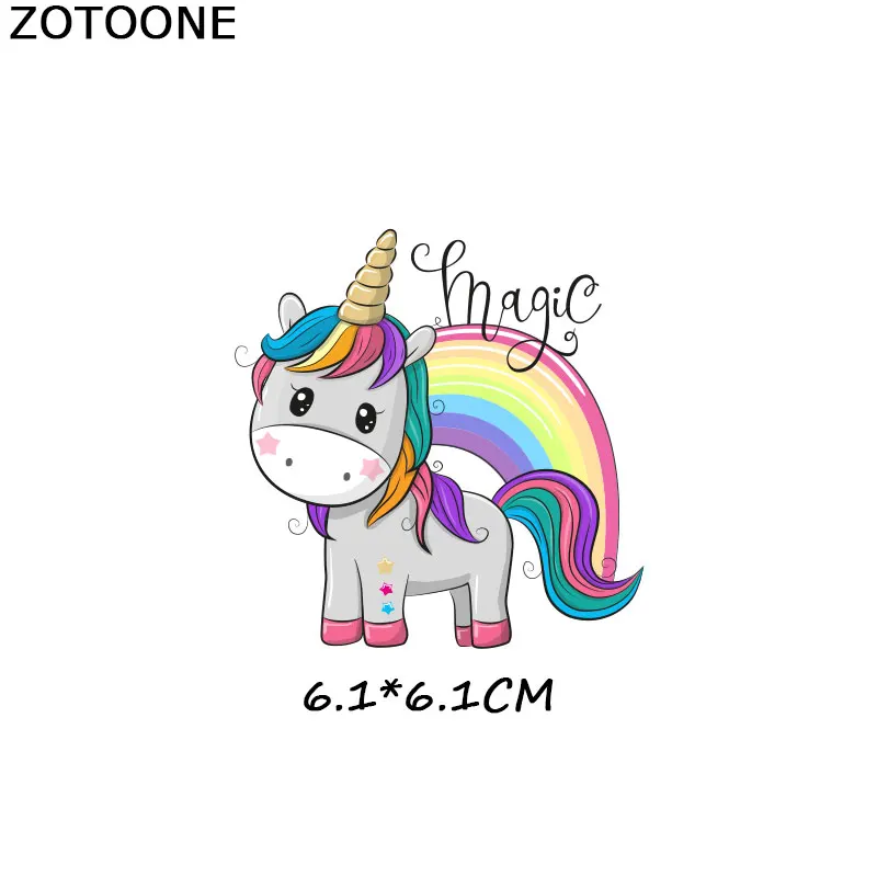 ZOTOONE милые Мультяшные нашивки в виде животных теплопередача железа на патч для футболки детский подарок DIY Одежда Наклейки теплопередача G - Цвет: 1084
