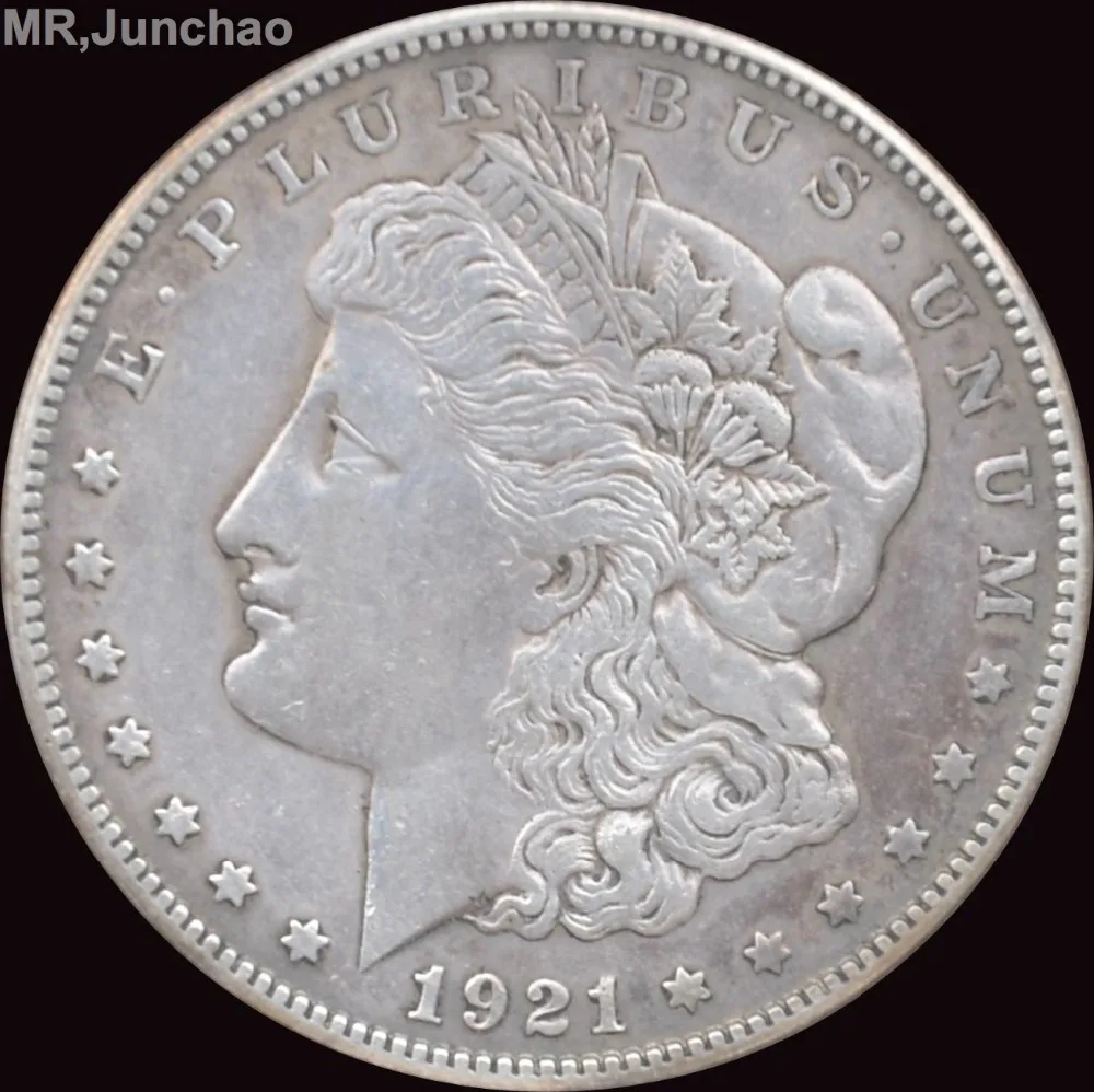 

Untied States Of America 1921 D Morgan One Dollar 90% Silver Coin
