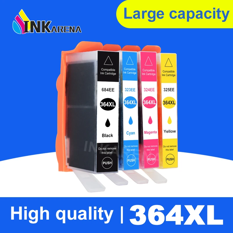 

INKARENA 364XL Ink Cartridge Replacement for HP 364 XL for HP364 Deskjet 3070A 7510 photosmart 5510 5515 5520 7520 B109a 6510