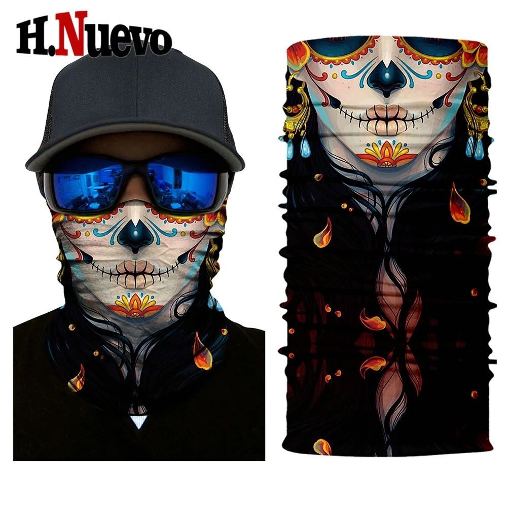 HR040471 balaclava face shield skull mask motorcycle ghost biker durag masque