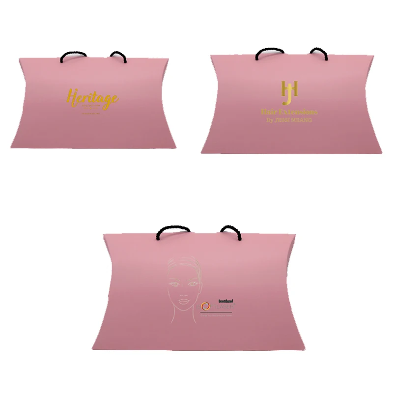 Розовая упаковочная коробка настраиваемые, с логотипом упаковочные коробки подходят для женщин пучок волос упаковки коробки для упаковки сладостей