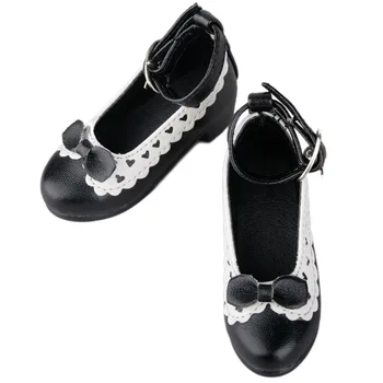 

[wamami] 122# Black 1/3 Cute Bow White Decoration BJD Loli SD DOD AOD Dollfie Shoes