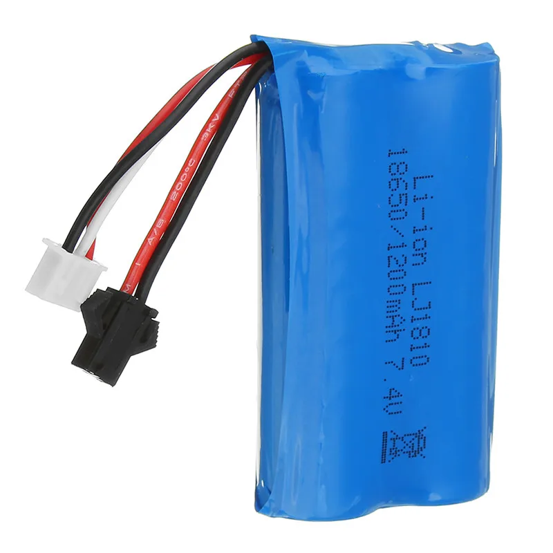 LEORY HS 18650 7,4 V 1200mAh 25C 2S литий-ионная батарея анти-обратный разъем для 18301/18302 18311/18312 Rc автомобилей