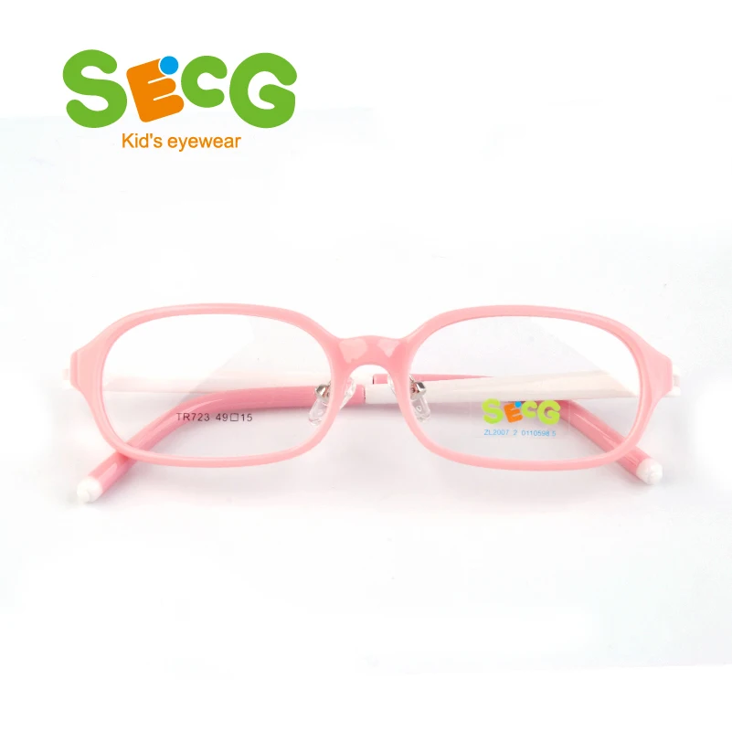 Secg Гибкая пружинная шарнирная детская оправа оптическая дальнозоркость близорукость очки прозрачная детская оправа зажим для носа Lunettes Oculos очки