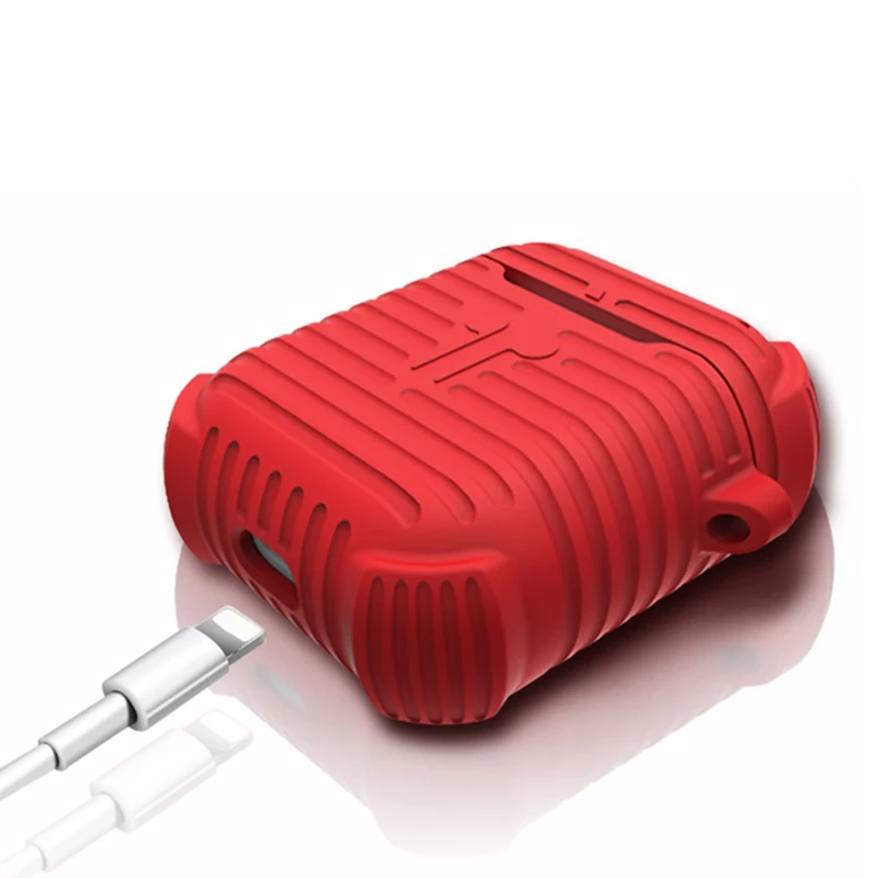 Soft Silicone Case Earphones For Apple Airpods Bluetooth Wireless Earphone Anti-drop And Shockproof Cover Box For Air Pods Bag