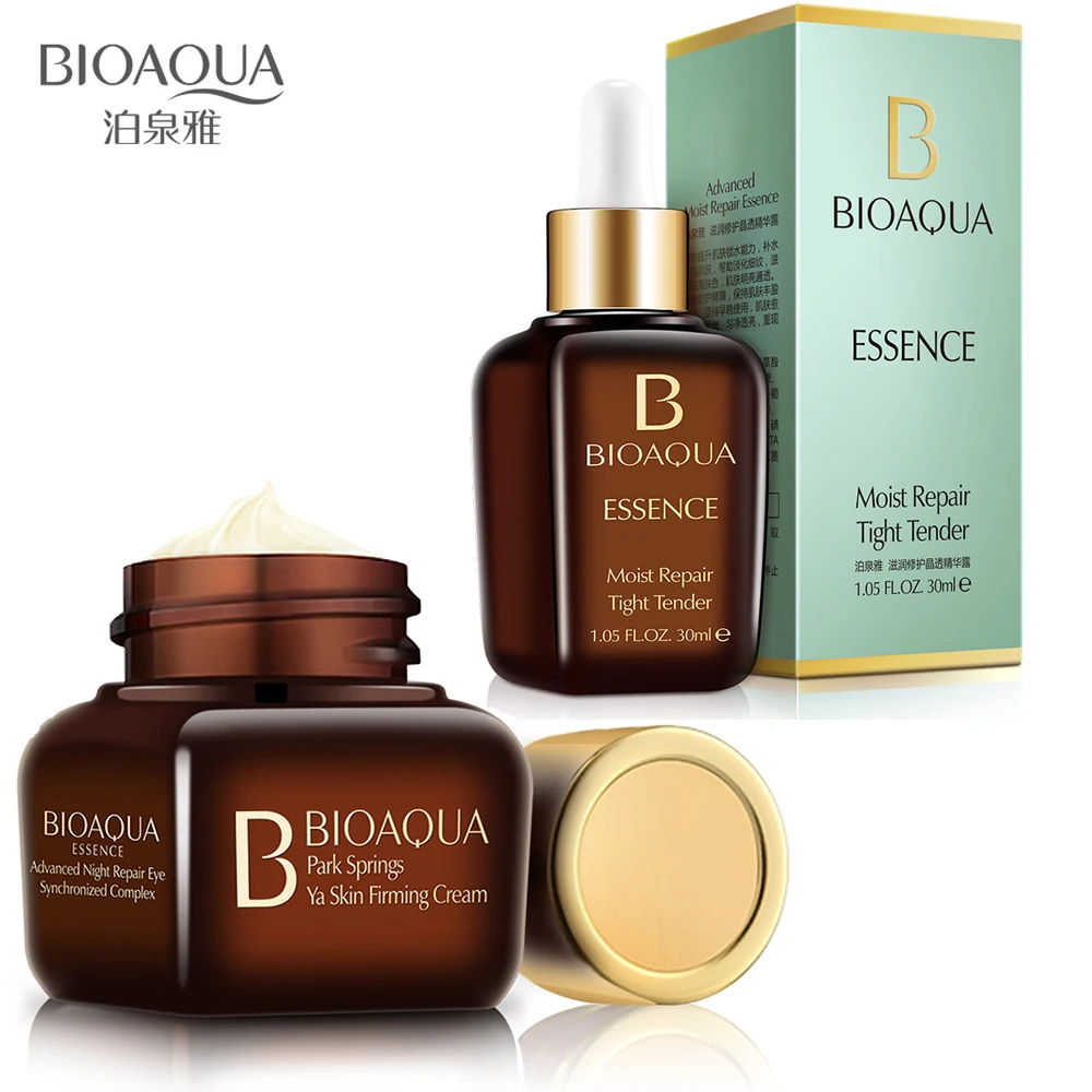 

BIOAQUA Face Repair Essence Serum Hyaluronic Acid + Eye Cream Firming Whitening Moisturizing Anti Wrinkle Anti Aging Skin care