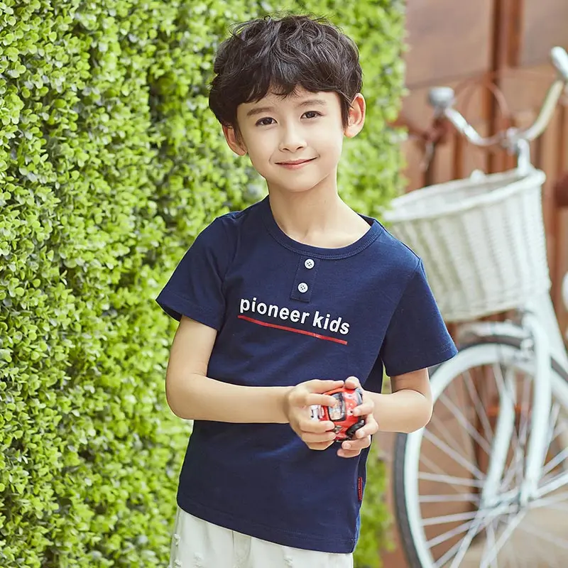 Pioneer Camp Kids От 4 до 14 лет, хлопок, Детская футболка одежда с троллями футболка с коротким рукавом, одежда для маленьких мальчиков летние Топы И Футболки - Цвет: BDT709106