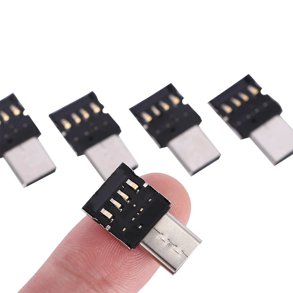 5 шт. мини Type-C USB-C USB 2 0 OTG адаптер для сотового телефона планшета кабель