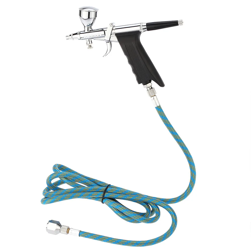 

Double Action Spray Gun Airbrush comperssor Kit Air Brush Set aerografo with 3 Tips/Cups body Paint Spray Model for Nail Tattoo