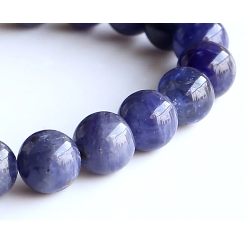 Free shipping Discount Wholesale Natural Genuine Blue Tanzanite Finished Stretch Men