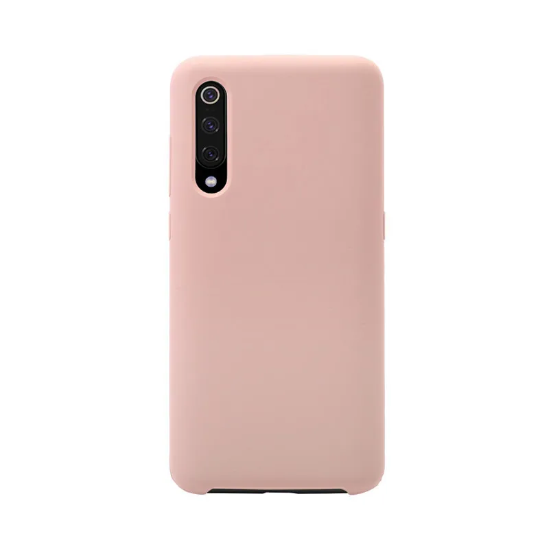 Жидкий силиконовый чехол для Xiaomi Mi 6 8 9 Redmi 4X5 5A 6A S2 Redmi Note 4X4 Global Version, мягкий чехол для телефона из ТПУ ярких цветов - Цвет: Розовый