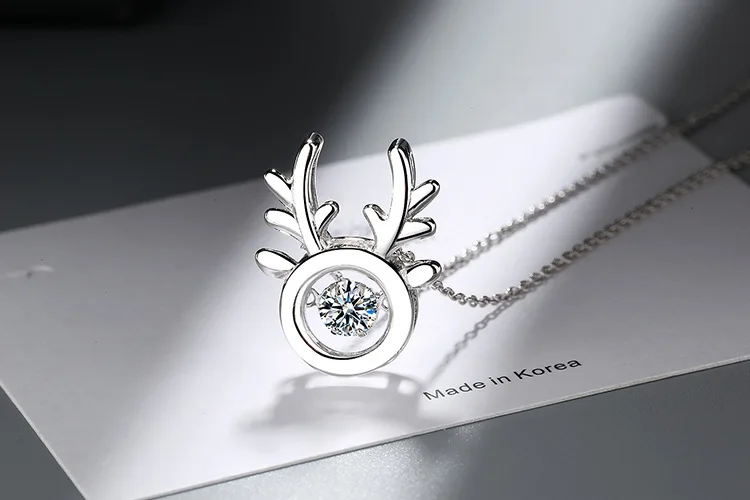 Звезда танцующий камень 925 пробы Серебряное ожерелье для женщин в виде капли, циркониевое ювелирное изделие kolye collares de moda цепочка