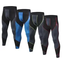Мужские спортивные колготки для бега, тренировочные Высокие эластичные спортивные штаны, быстросохнущие брюки с принтом